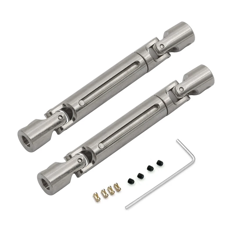 Eje de transmisión de acero MN82 LC79 MN78, eje de transmisión CVD con manguito de eje de 3Mm a 4Mm para MN-78 Cherokee MN 82 1/12 RC, actualización de Metal para coche