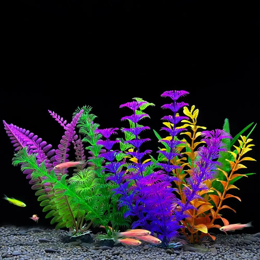 Adorno para pecera, planta de acuario, decoración Artificial, plantas de simulación, hierba de agua, pecera, decoración de plástico