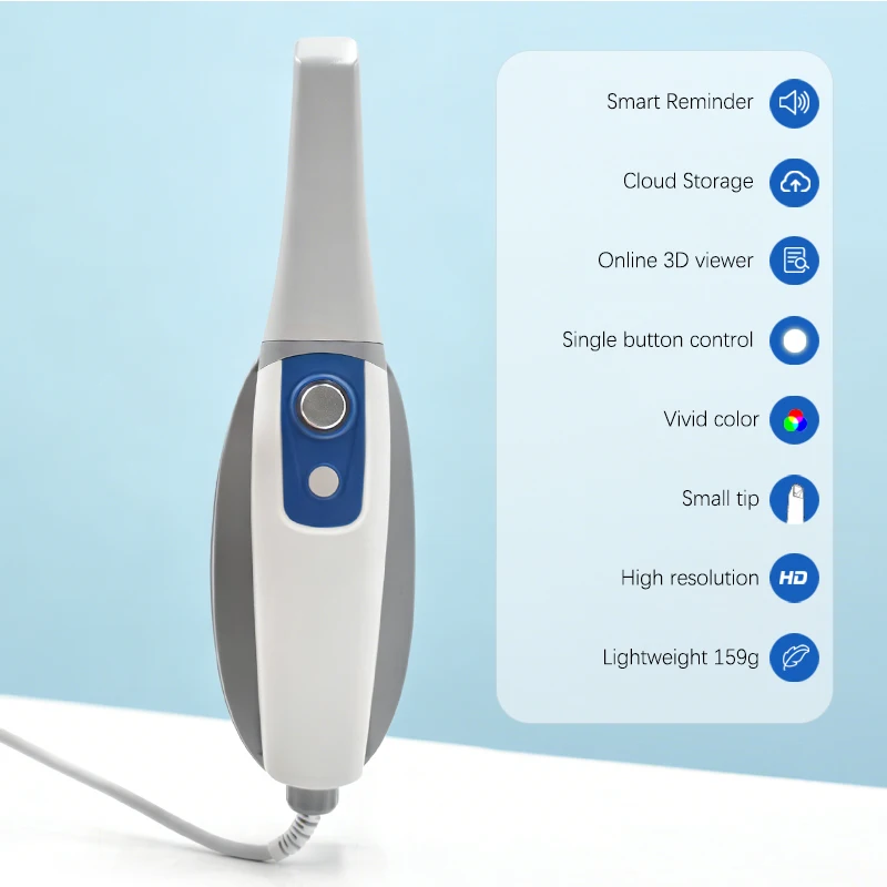 Escáner Intraoral Digital Dental, Escaneo Inteligente con IA, Visor 3D en Línea