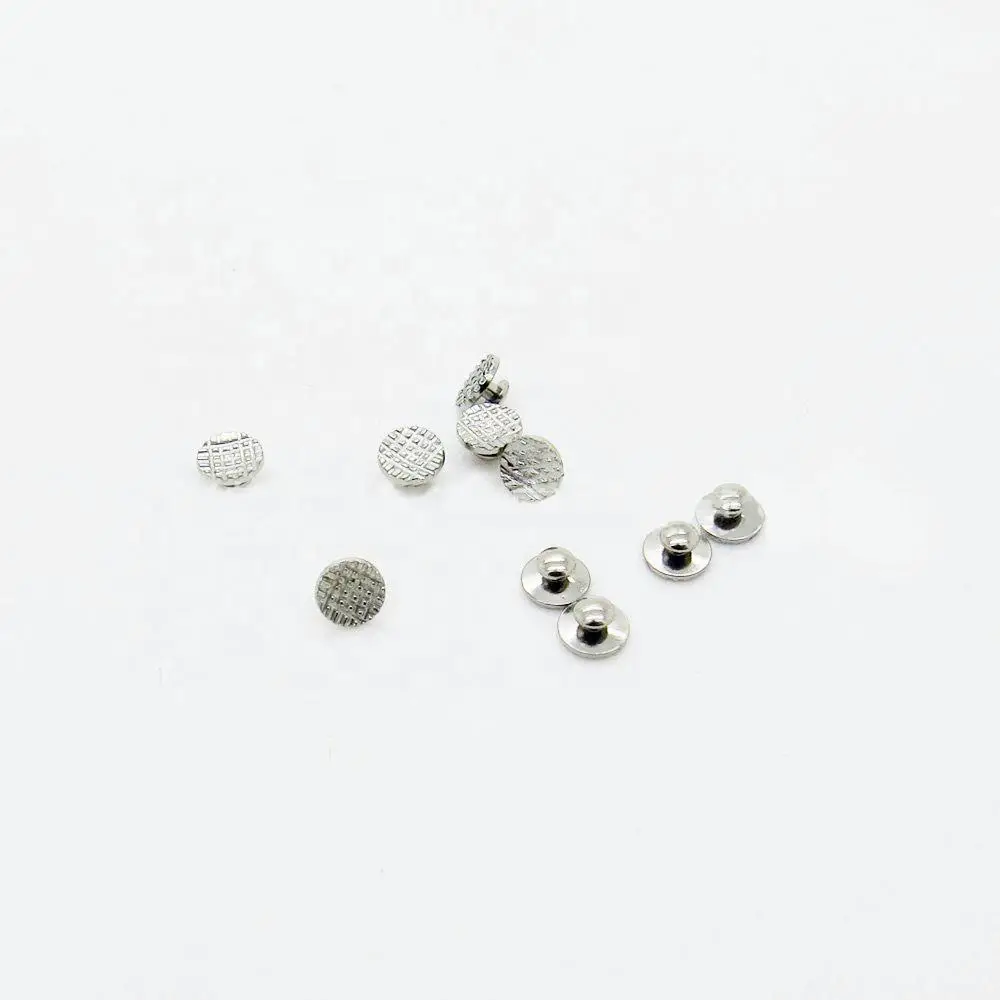 100 Uds. Botón Lingual Dental ortodoncia adhesivo Metal malla redonda lengua hebilla lateral Base redonda