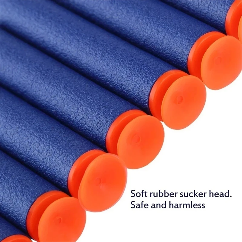 Balas de cabeza de succión azul para niños, 100 piezas, 7,2 cm, para Nerf n-strike Elite Series Blasters, espuma EVA, dardos de repuesto, accesorios para pistolas de juguete