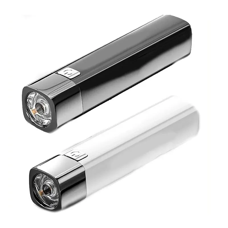 Linterna LED táctica G3 ultrabrillante, 3 modos, portátil, 2 en 1, Mini iluminación para exteriores, Banco de energía, carga USB, Ca