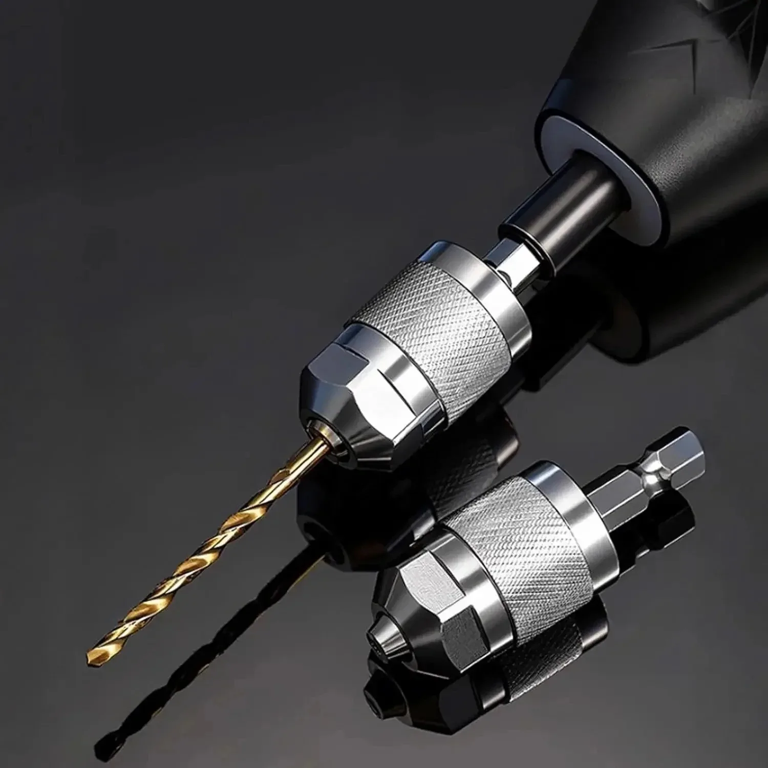Adaptador de Mandril de Taladro sin Llave de 3 Mordazas, 1.5-6.5mm, Vástago Hexagonal, Convertidor de Cambio Rápido para Taladro Eléctrico, Herramientas de Bricolaje para Trabajar la Madera