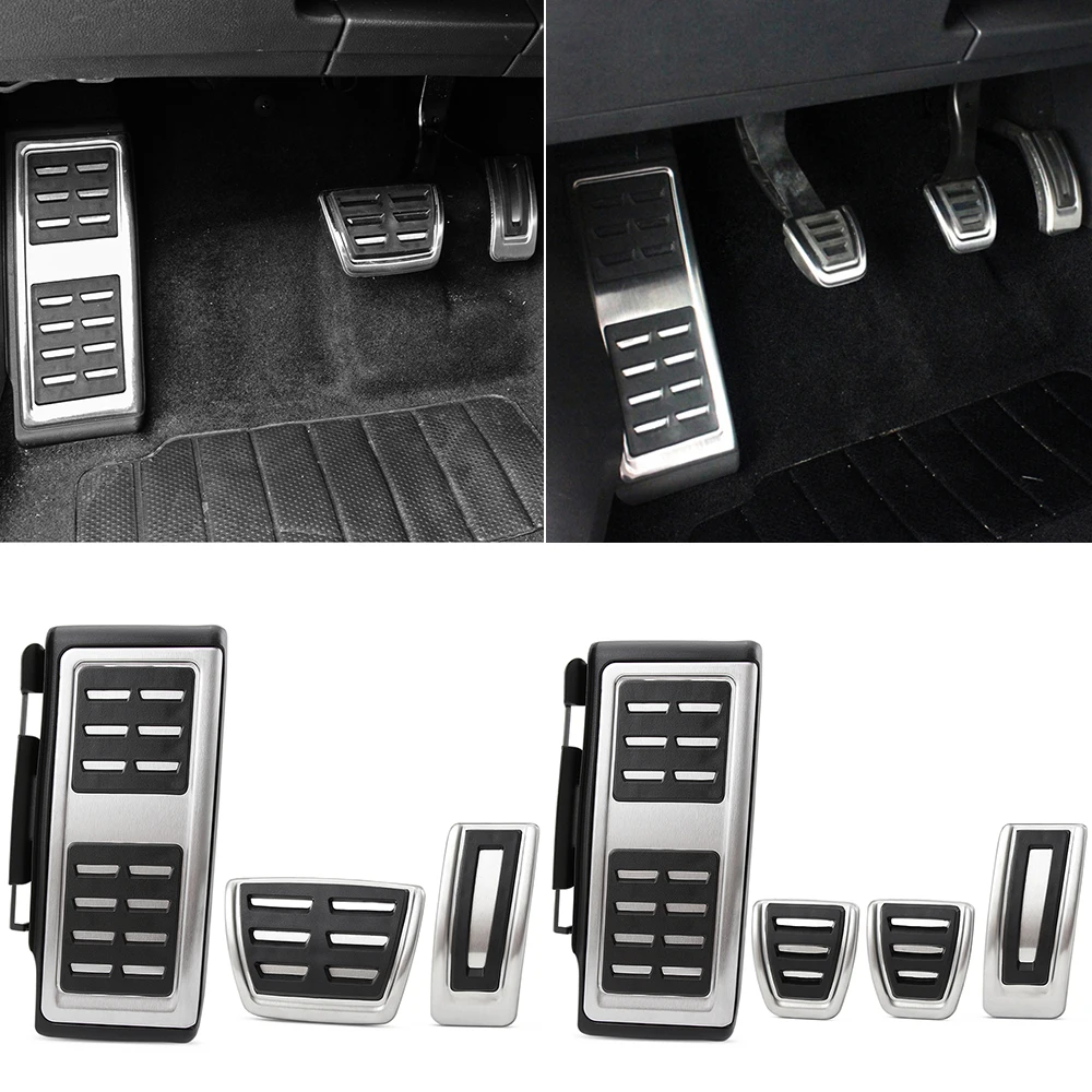 Pedales de coche para Skoda KAMIQ Combi SCALA Octavia Rapid Superb Karoq Kodiaq 2017 - 2023 LHD AT MT cubierta de Pedal
