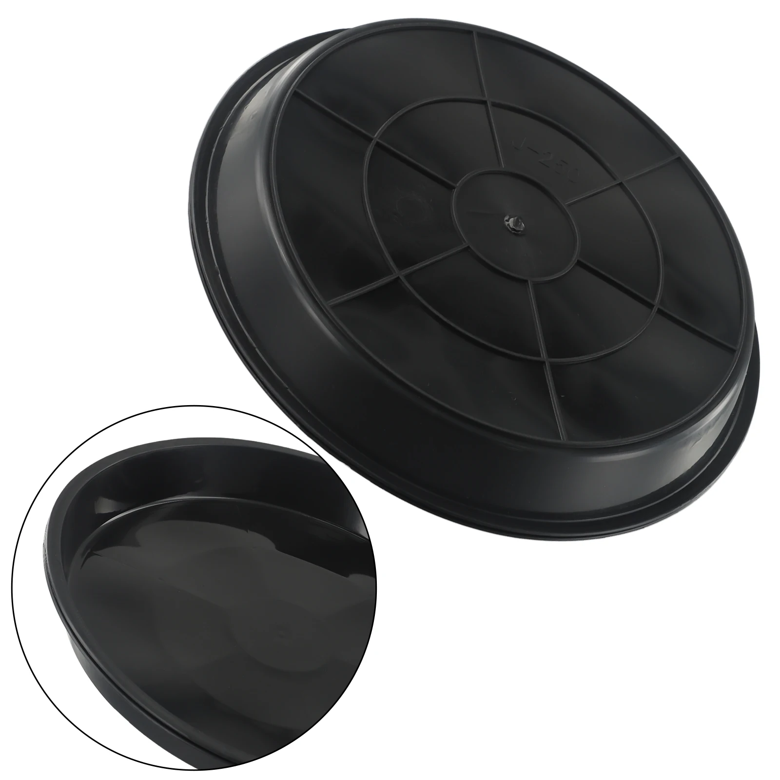 Platillo redondo de PP para plantas suculentas, bandejas gruesas de 4/6/7/8/10 pulgadas para decoración de jardín y hogar, color negro, 2 piezas
