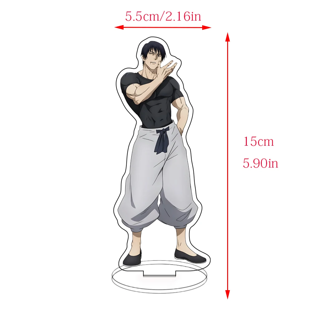 15cm Jujutsu Kaisen acrílico soporte medio Itadori Yuji Satoru Gojo figura adornos Homo regalos creativos para niños juguetes muñeca