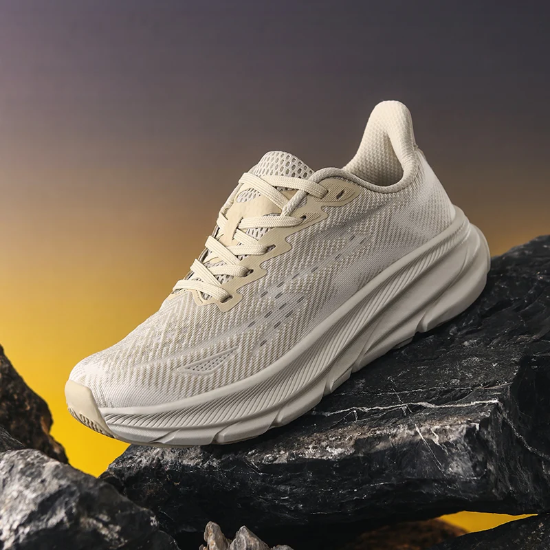 Zapatos para correr para hombre, zapatos de lujo para parejas, zapatillas de deporte para exteriores, amortiguación, malla transpirable, zapatillas de entrenamiento todoterreno, antideslizantes, a la moda