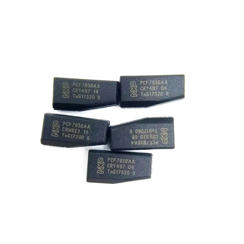 10 unids/lote Original PCF7936AA ID46 Chip transpondedor T19 7936AA desbloqueo ID 46 PCF7936 (actualización de PCF7936AS) Chip automático de carbono en blanco