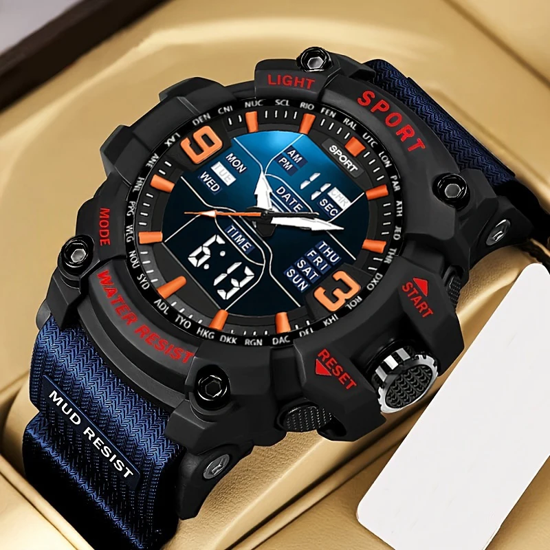 Relojes de Hombre a la Moda, Relojes Deportivos para Estudiantes Adolescentes, Esferas Grandes, Relojes Electrónicos son la Mejor Opción para Regalar
