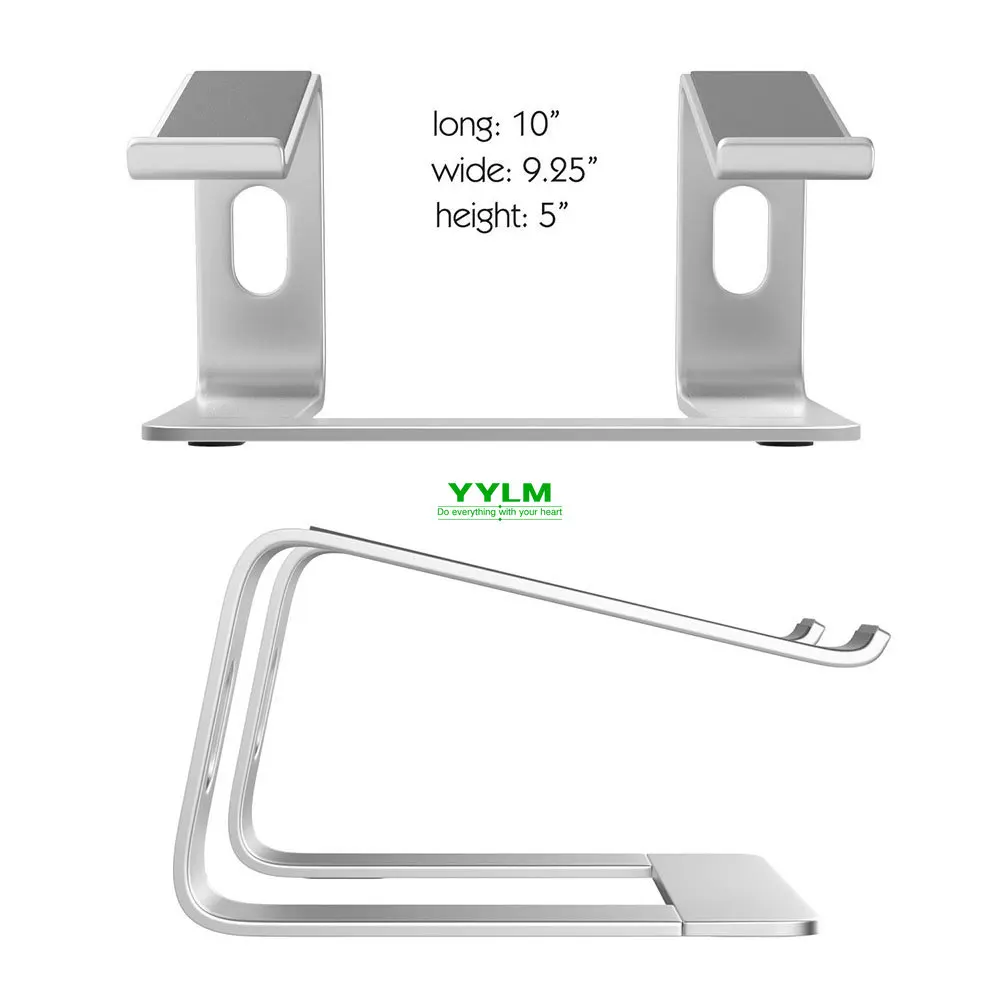 Soporte para ordenador portátil, soporte de aluminio para MacBook, soporte portátil para portátil, soporte de escritorio, soporte para ordenador portátil y PC