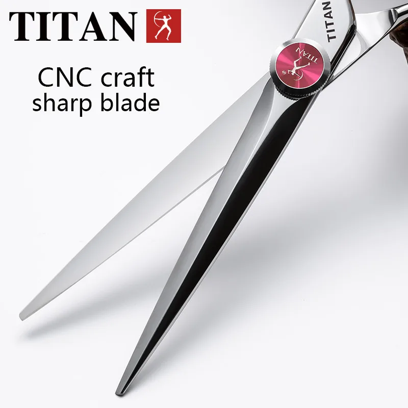 Tijeras de Peluquería Profesionales TITAN, Herramienta para Cortar y Entresacar Cabello, Acero VG10, 6.0, 6.5 Pulgadas, Herramientas de Corte para Salón