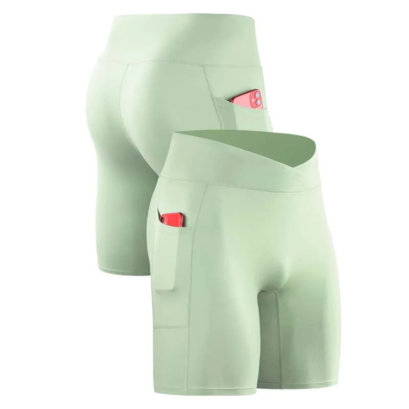 Pantalones cortos para correr al aire libre para hombre, mallas de compresión con bolsillo para gimnasio, ejercicio, Fitness, baloncesto, senderismo, entrenamiento, deporte, fútbol, 15