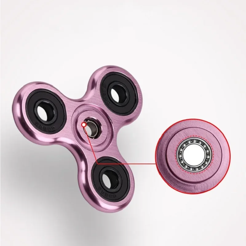 Fidget Finger Spinner, Spinners de mano de Metal de aleación, juguetes de descompresión para aliviar el estrés para niños y adultos, regalos divertidos
