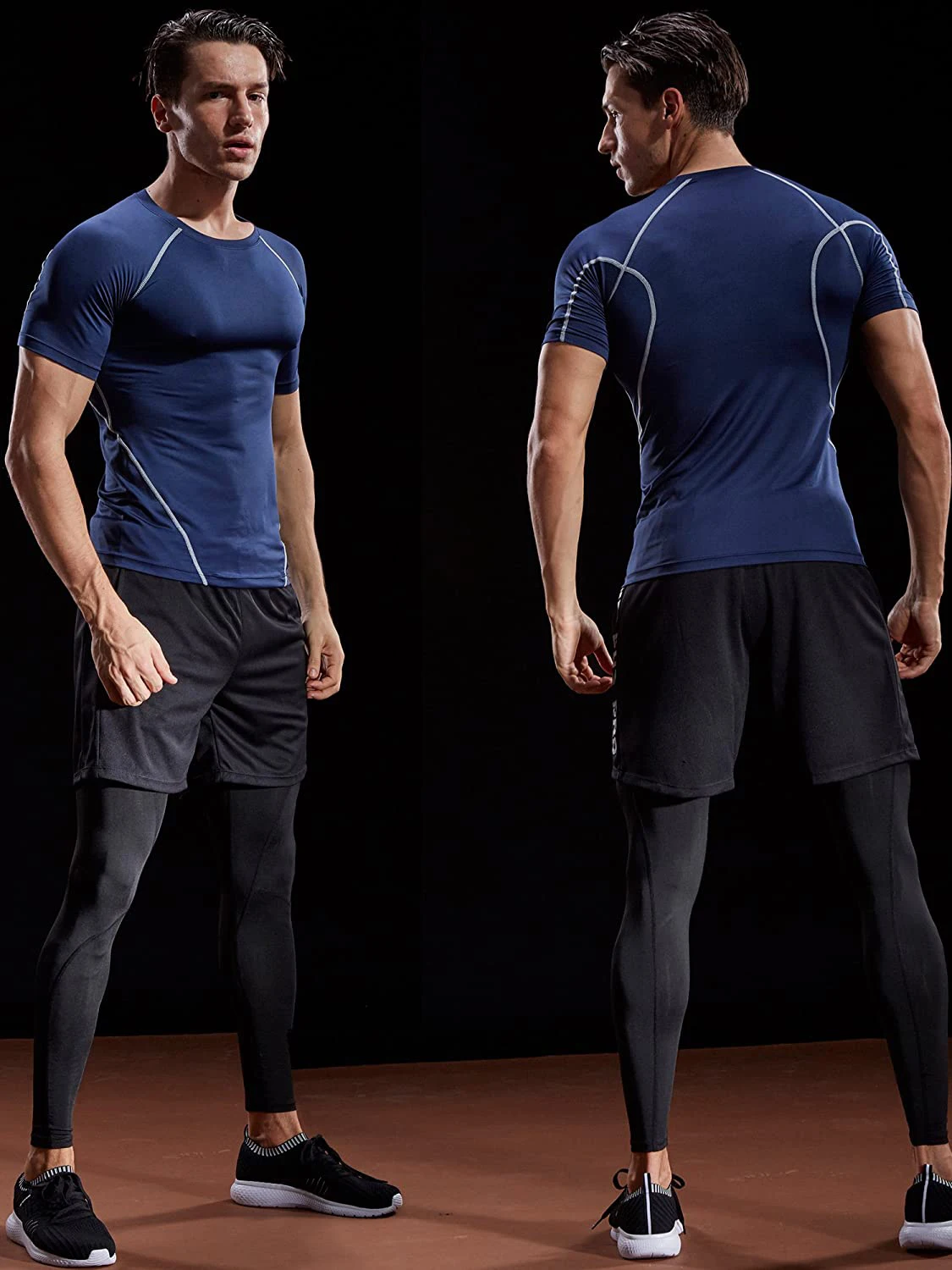 Camiseta de Compresión 2026 para Hombre, Ropa Deportiva de Verano, Camiseta para Correr, Elástica, de Secado Rápido, Camisetas Deportivas, Camisetas para Gimnasio y Entrenamiento