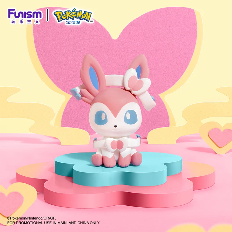 Figuras de acción de Pokémon Anime Poke Ball, muñecos pequeños de Sylveston Umbreon Gengar, modelo Original FUNISM, adorno para coche, juguetes, regalo