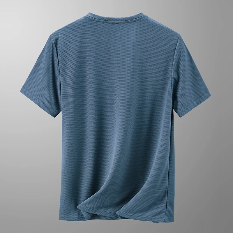 YJKVUR 2026 Camisetas de Verano para Hombre de Secado Rápido, con Cuello Redondo, Transpirables, de Malla, para Atletismo, Running, Gimnasio, Entrenamiento, Manga Corta