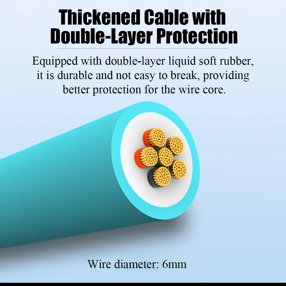 Cable de carga rápida Hichain PD15W USB A a C, cable suave de silicona líquida para Samsung, Xiaomi, Huawei, cable para teléfono de 1,2 M/2M