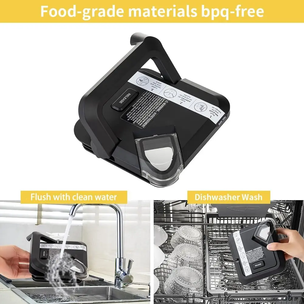 Tapa de bloqueo de repuesto, cubierta superior cuadrada más nueva para licuadora Ninja, jarros XL de 72oz, nuevo modelo