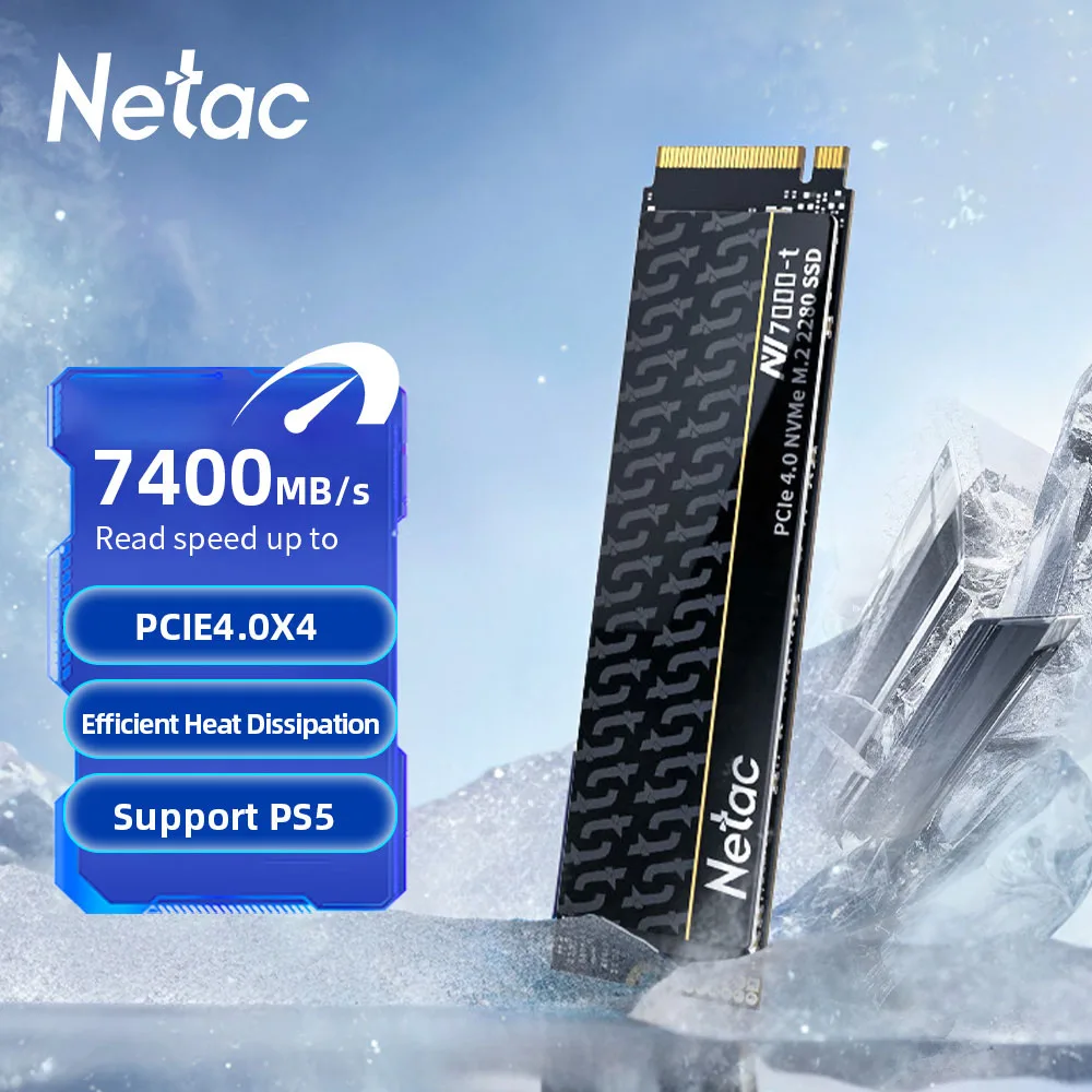 Netac M2 SSD NVMe SSD 1TB 2TB 4TB M.2 2280 PCIe 500GB Unidades de Estado Sólido Internas Disco Duro para PS5