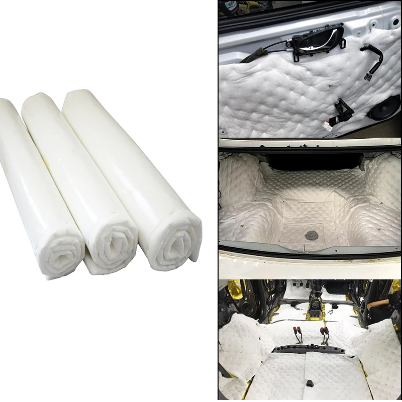 50X200cm capós de coche motor cortafuegos estera térmica amortiguador sonido aislamiento a prueba de ruido espuma