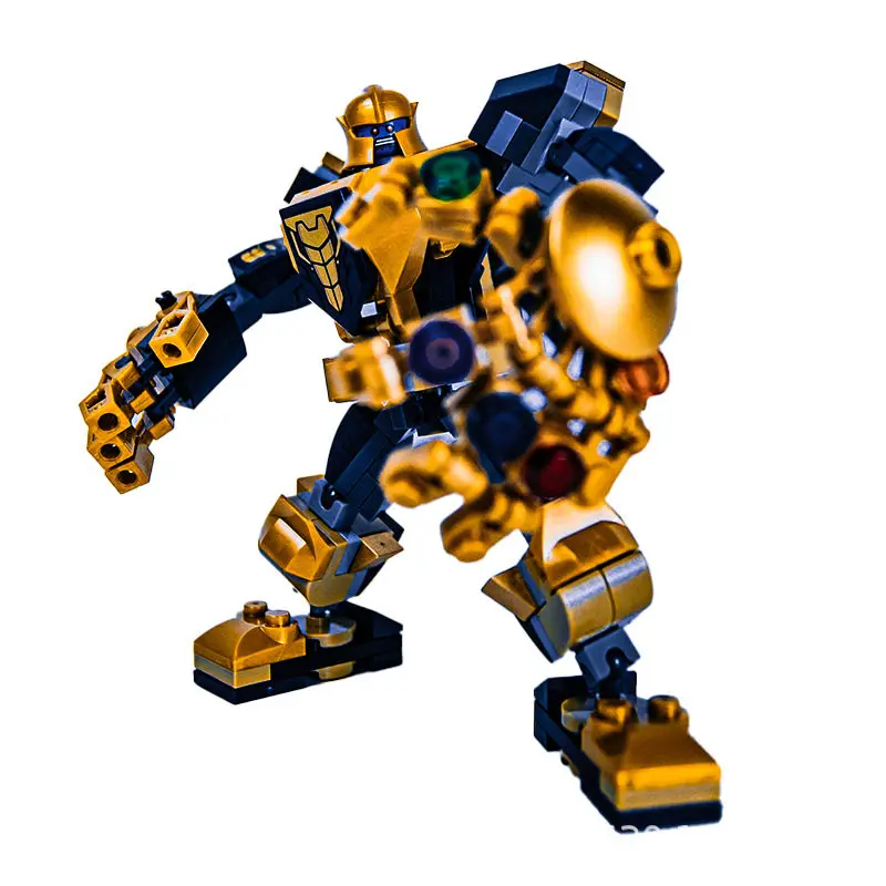 Figuras de Acción de los Vengadores, Bloques de Construcción, Estilo DIY, Poses Ajustables, Ladrillos Multiarticulados, Juguetes y Regalos