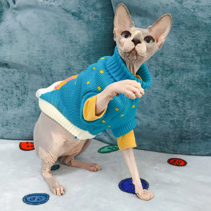Suéter para Gato Sphynx, Ropa Cálida de Invierno para Mascotas, Disfraz para Gatitos, Ropa para Cachorros, Ropa para Gatos