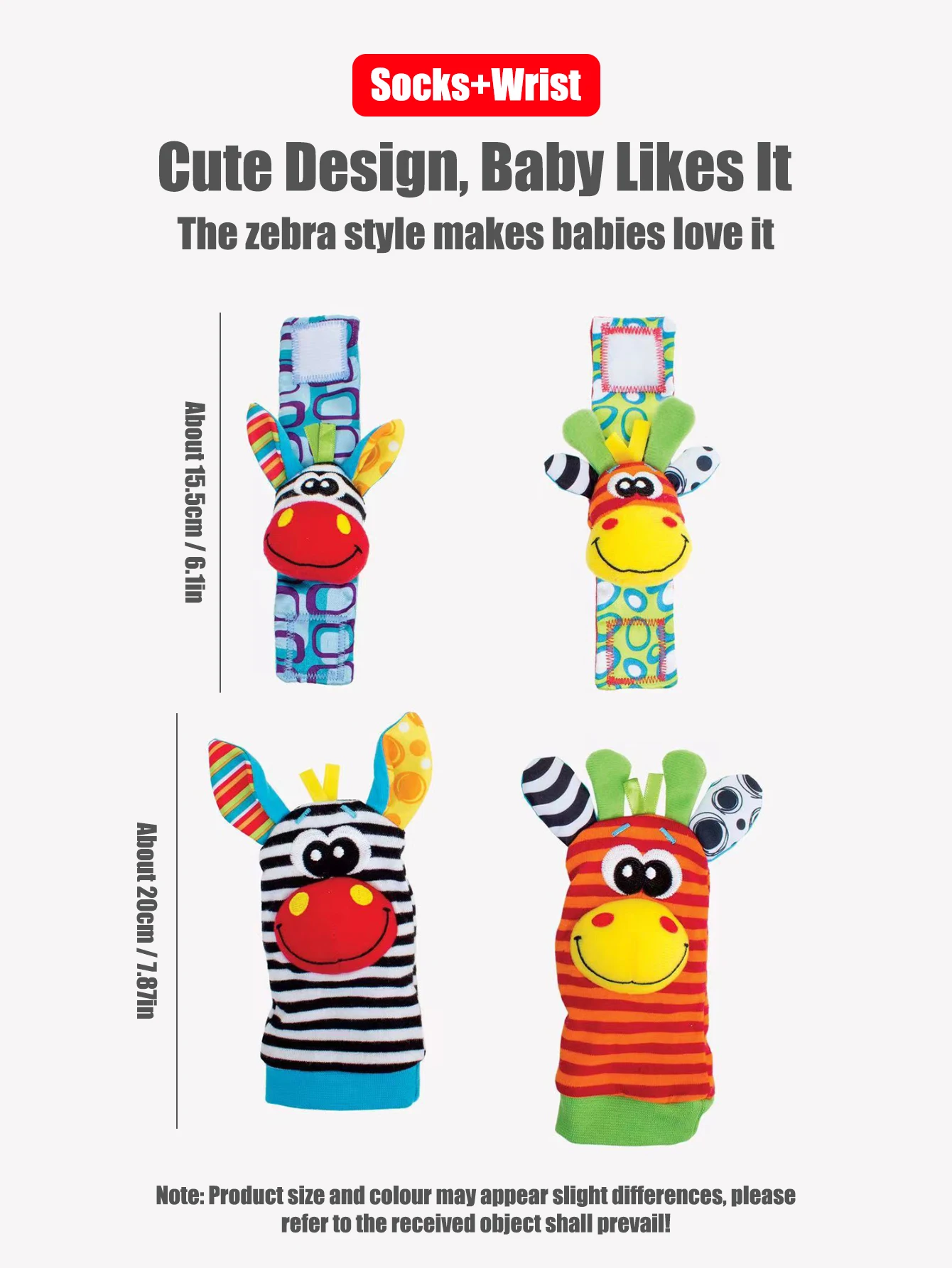 4 unids/set bebé muñeca sonajero calcetines juguetes 0-12 meses niña niño desarrollo educativo temprano lindos niños pequeños regalos sensoriales