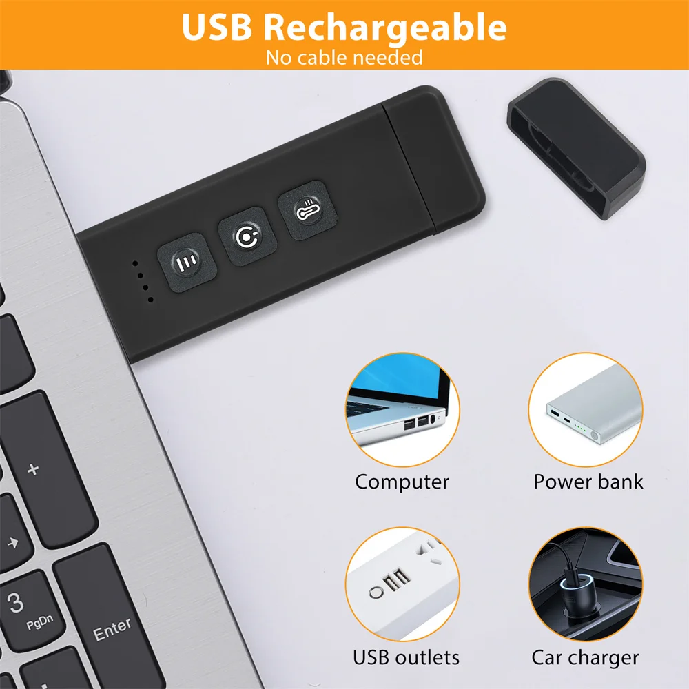 Marcapáginas con Clip, luz de lectura con temporizador, recargable por USB, Mini luz Led portátil, lámpara de lectura para mesita de noche y Escritorio