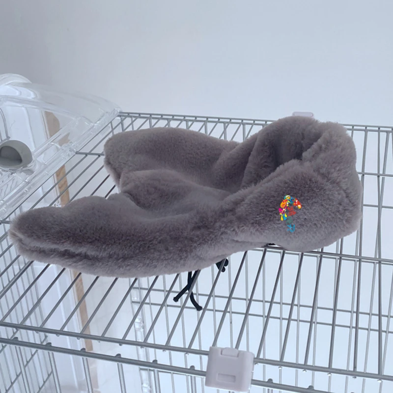 Manta cálida de invierno para pájaros, nido de esquina para loros, carpa colgante para animales pequeños, decoración de jaula para periquitos, cacatúas
