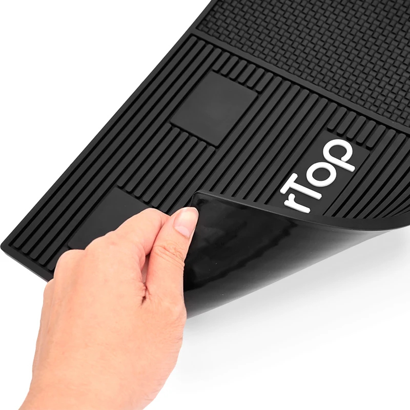 Tapete de mesa impermeable magnético de silicona para barbería, tijeras de peluquería, peines, cojín de almacenamiento, accesorios de herramientas profesionales para salón
