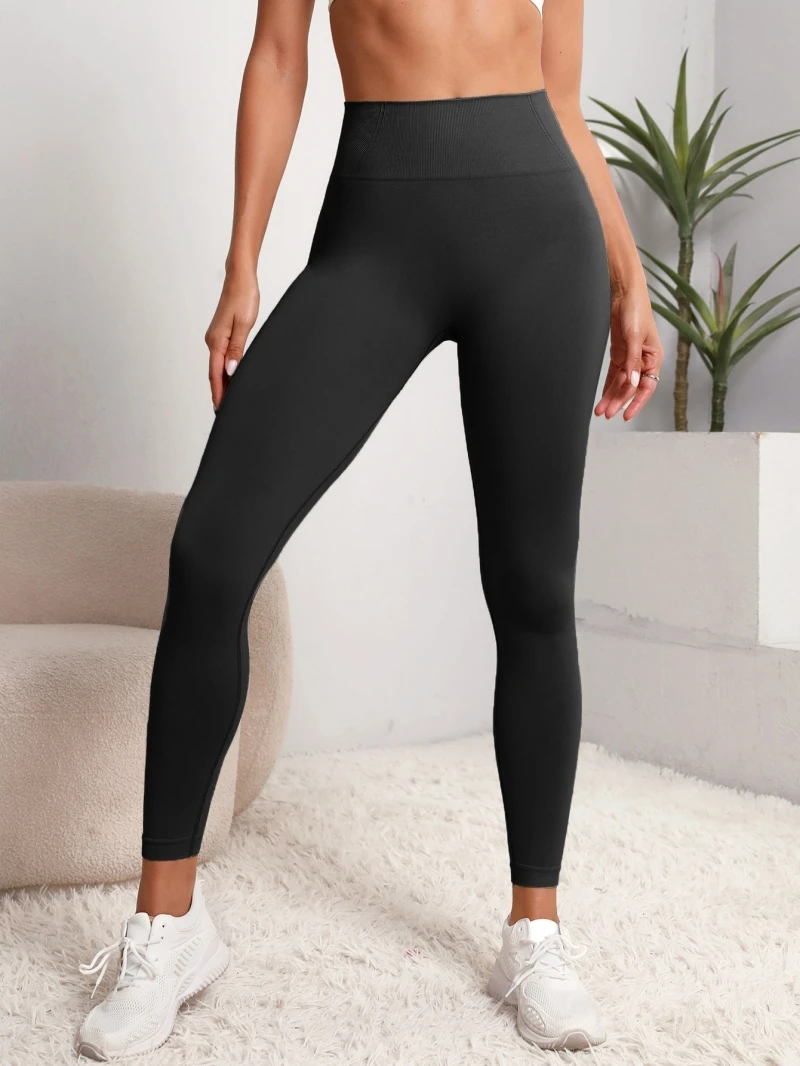 Mallas deportivas sin costuras para mujer, mallas deportivas sin costuras para levantamiento de cadera, mallas deportivas de cintura alta, mallas de Yoga con realce, ropa deportiva para gimnasio
