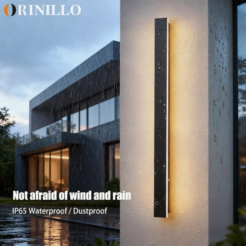 Lámpara de Pared LED Impermeable IP65, Lámpara de Pared Exterior Moderna para Jardín, Villa, Porche, Patio, Iluminación Exterior, 110V, 220V