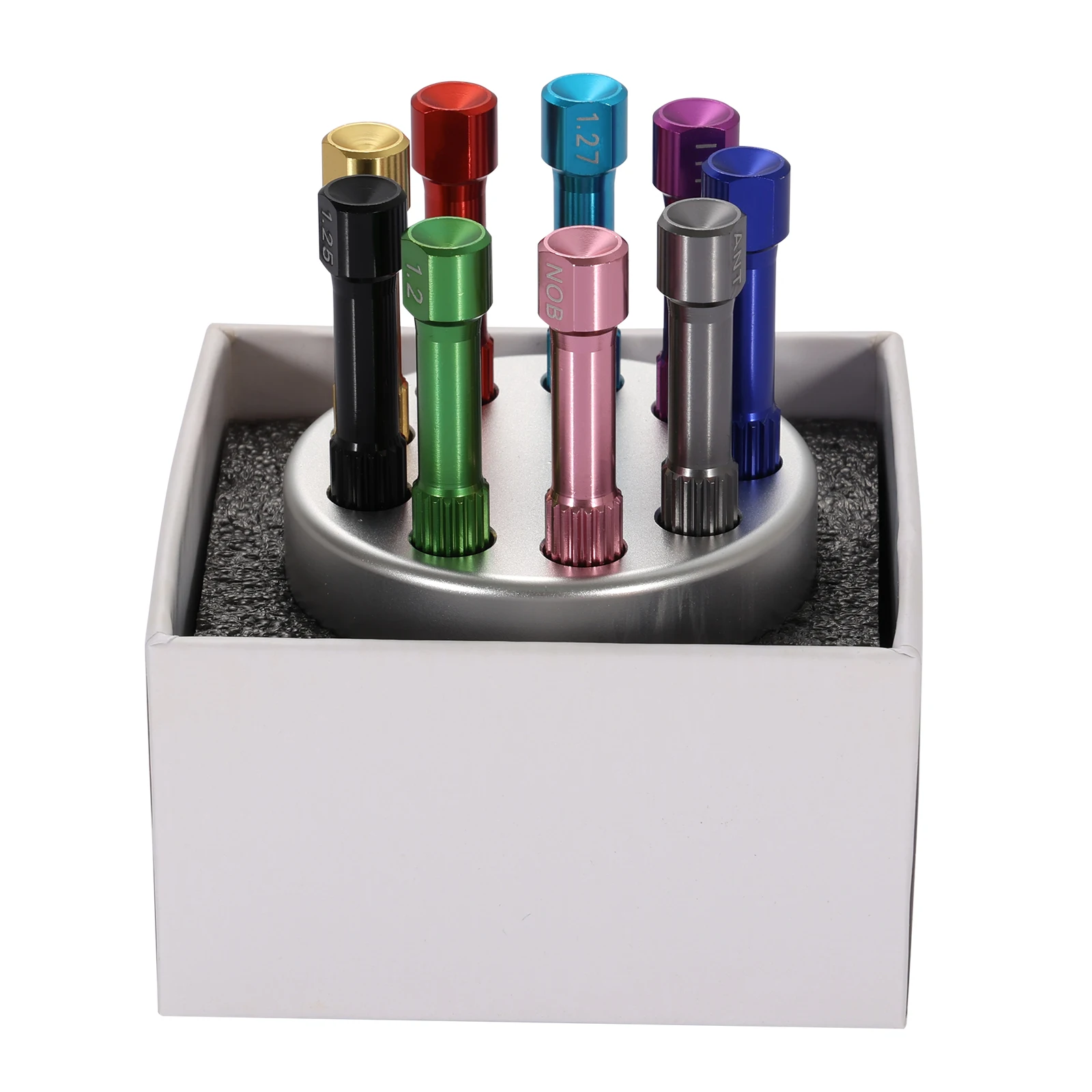 9 uds/Kit destornillador de implante Dental Micro destornillador mango para implantes perforación instrumentos dentales universales