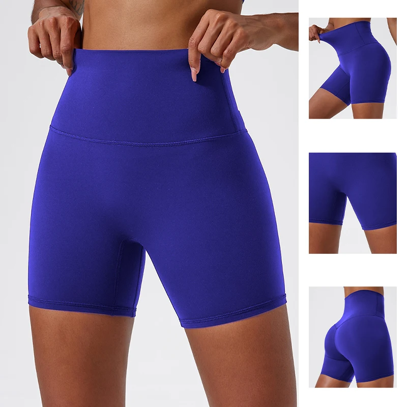 Hearuisavy Shorts de Yoga Suaves de Verano, Leggings Deportivos de Cintura Alta para Mujer, Shorts para Correr y Hacer Ejercicio