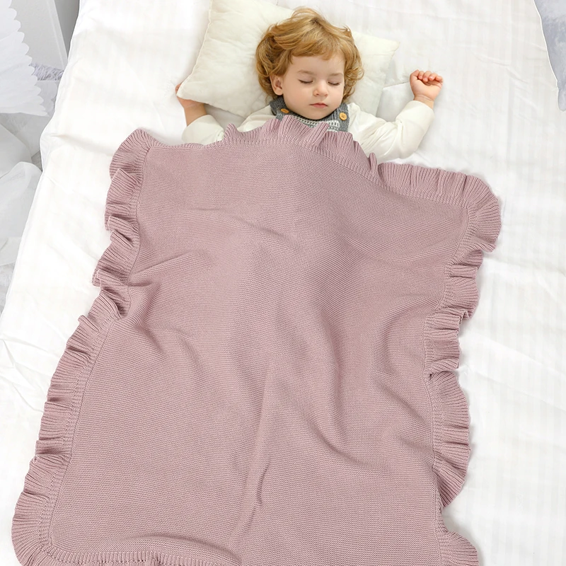 Mantas de doble uso para bebé recién nacido, niños, niñas, cochecito de punto sólido, cama de viaje para guardería, edredones de cuna, estera receptora de 90x70cm