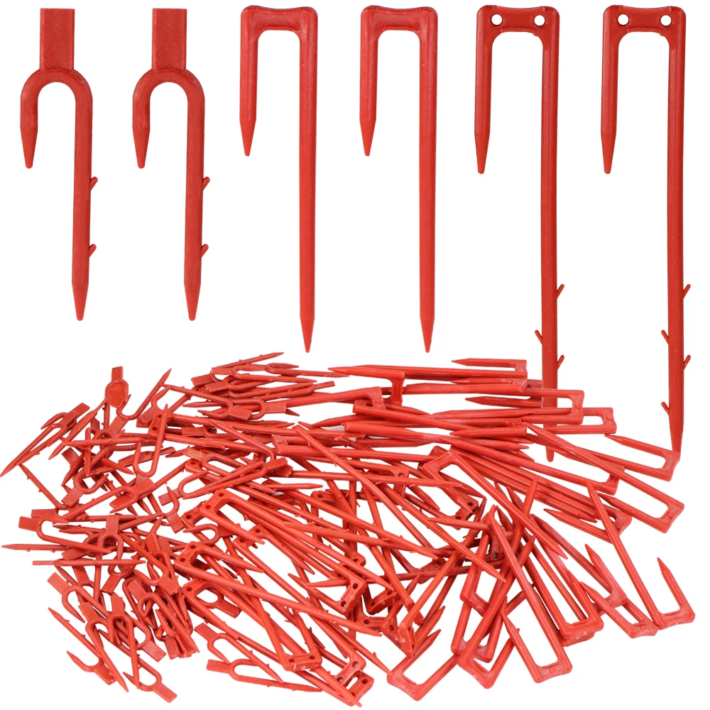 20-50 Uds. Tenedor para plantar fresas, tenedor para cavar, 50mm, 93mm, 108mm, fijador de estolones, dispositivo de prensado de vid, pinzas para vástago trepador de sandía