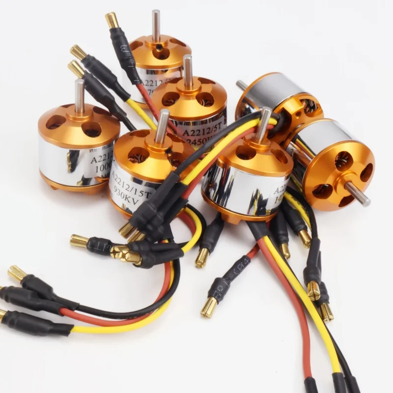 XXD A2212 2212 1000KV 1400KV 2200KV 2450KV Motor sin escobillas para avión RC Drones multirotor de ala fija