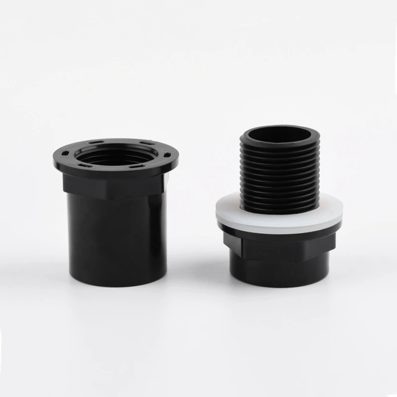 Conectores gruesos de tubería de PVC de 20-50mm, conector de drenaje de tubería de tanque de peces, adaptador de tubería UPVC de drenaje de jardín, accesorios de tubería de suministro de agua