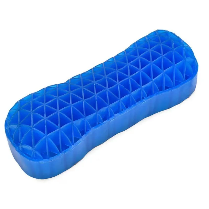 Almohada enrollable para dormir, almohadas de soporte para cuello redondo con funda lavable extraíble de malla para aliviar el dolor