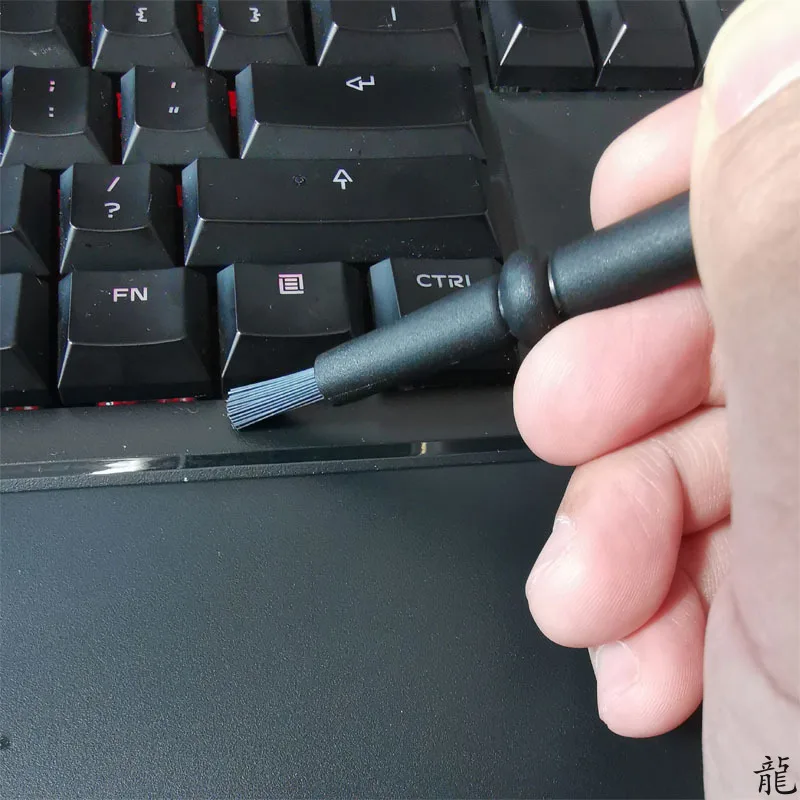 Kit de cepillos de limpieza para teclado negro, cepillo pequeño para limpiar el polvo de la computadora, antiestático, para portátil, USB, herramienta de limpieza para el hogar