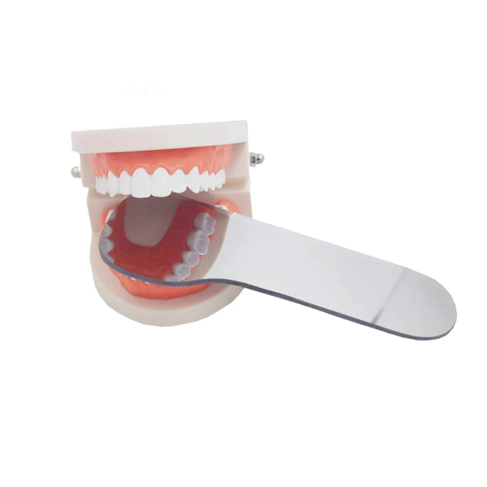 Espejo de ortodoncia Dental, Reflector oclusal de doble cara, espejos de fotografía Dental de titanio recubiertos de vidrio Oral