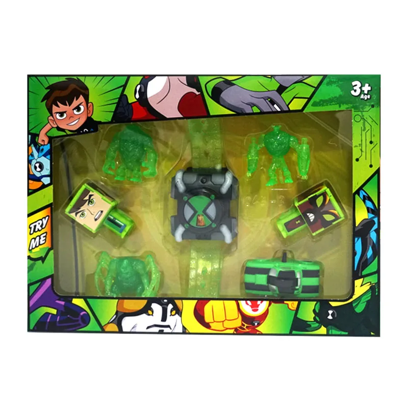 Reloj de Proyección Anime BEN10, Dispositivo de Transformación con Sonido y Luz, Figura de Acción Omnitrix, Modelo Ben, Juguete Coleccionable, Adornos, Regalos