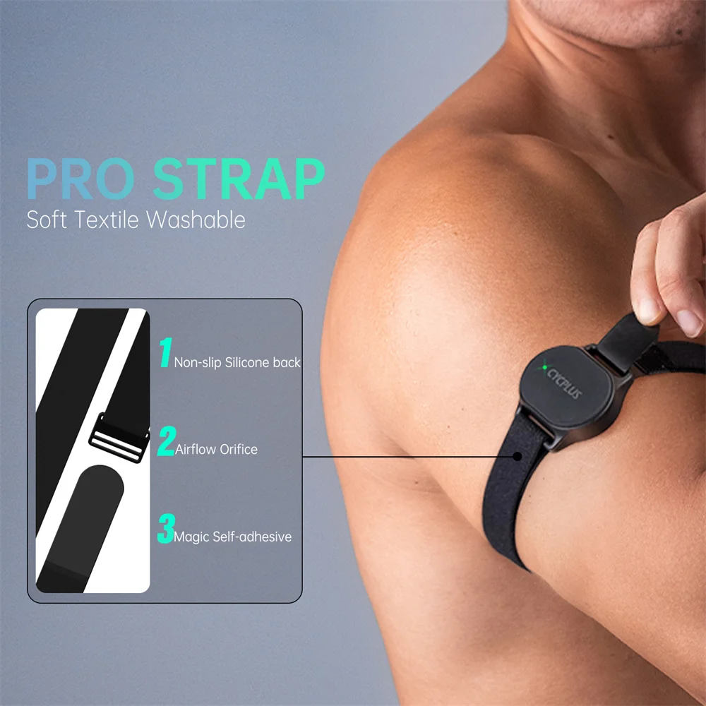 CYCPLUS Sensor de ritmo cardíaco brazalete cinturón de muñeca Bluetooth ANT + Monitor de Fitness para Garmin Wahoo GPS bicicleta ordenador