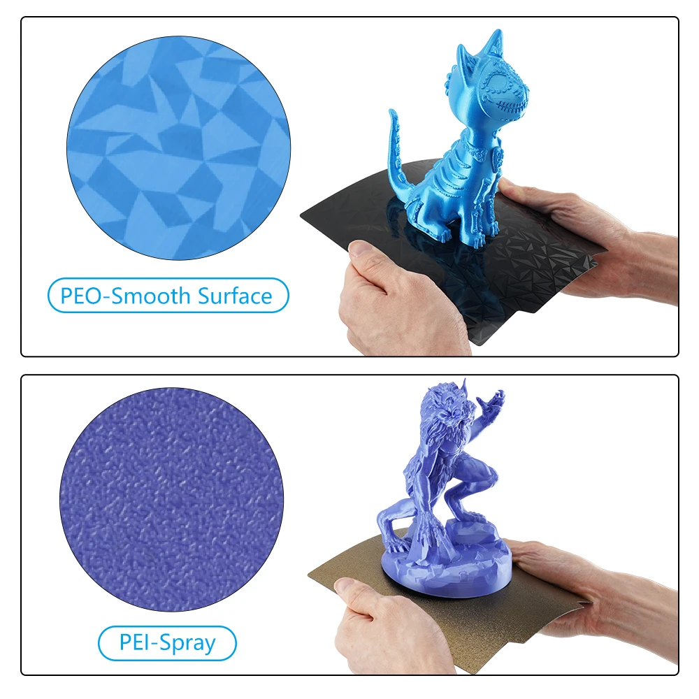 Hoja Pei 235x235 para Ender 3 V2 Ender 3 Ender 5 Neptune 4 Pro Pet Peo placa de construcción magnética Sping Steel impresora 3d cama calefactable