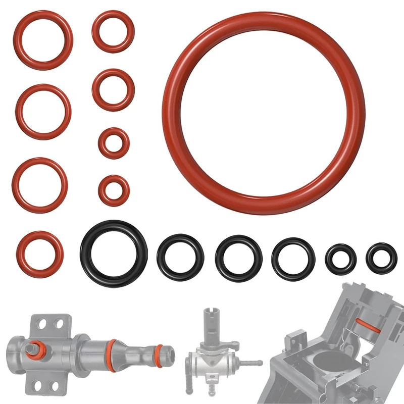 Kit de juntas tóricas de silicona para máquina de café Saeco Gaggia Spidem, grupo de elaboración de cerveza, conector de boquilla, accesorios de cocina, 15 Uds.