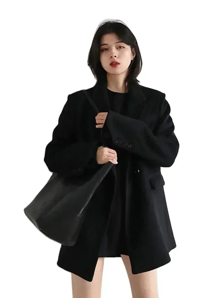 CHIC VEN Otoño Invierno coreano mujer chaqueta de lana forro de algodón chaqueta gruesa cálida abrigo de Color sólido mujer Oficina señora Tops