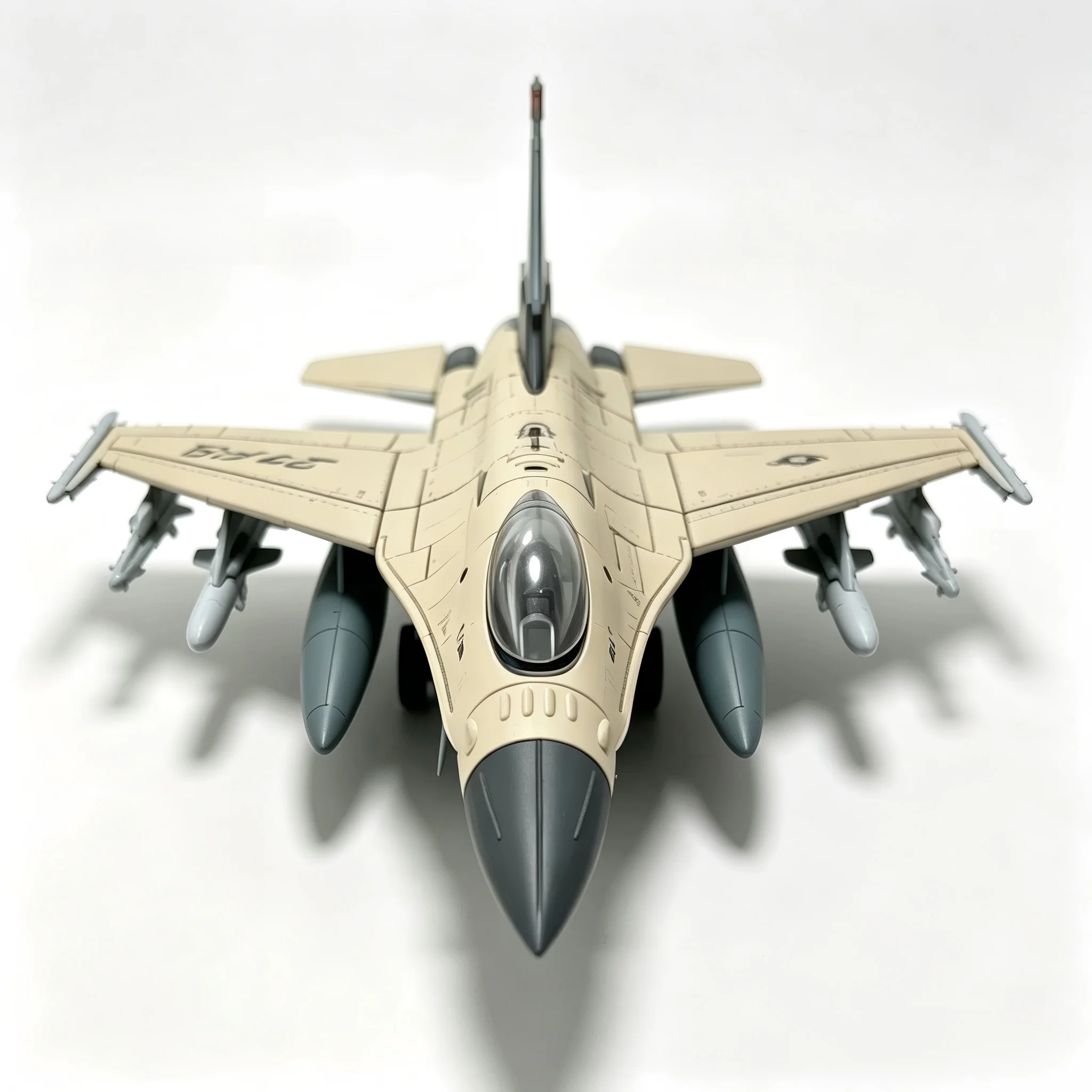 Modelo de avión de combate F-16 Fighting Falcon, réplica de avión militar de plástico y aleación, regalo coleccionable, decoración de escritorio para hobby de aviación, 1:72