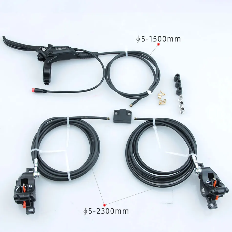 GT0307N-triciclo eléctrico para bicicleta de montaña, ciclomotor eléctrico ATV, Rotor izquierdo y derecho, disco de apagado hidráulico, freno doble, tres eslabones, uno a través de dos, hecho a medida