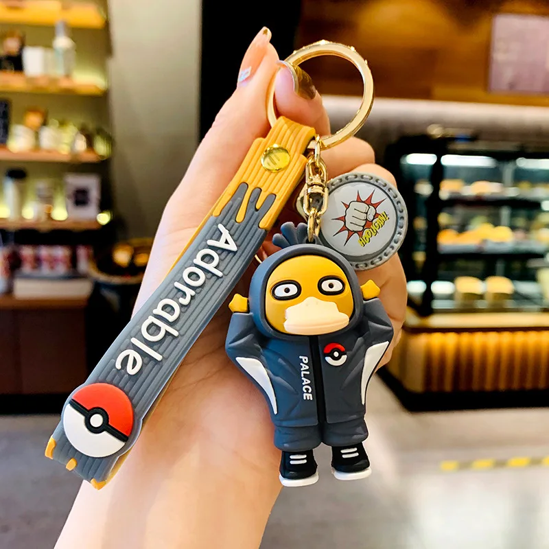 LLavero de Pokémon con figuras de Anime, llavero de dibujos animados de Pikachu, Charmander, Psyduck, bolso de moda, colgante, accesorios, juguete, regalo para niños