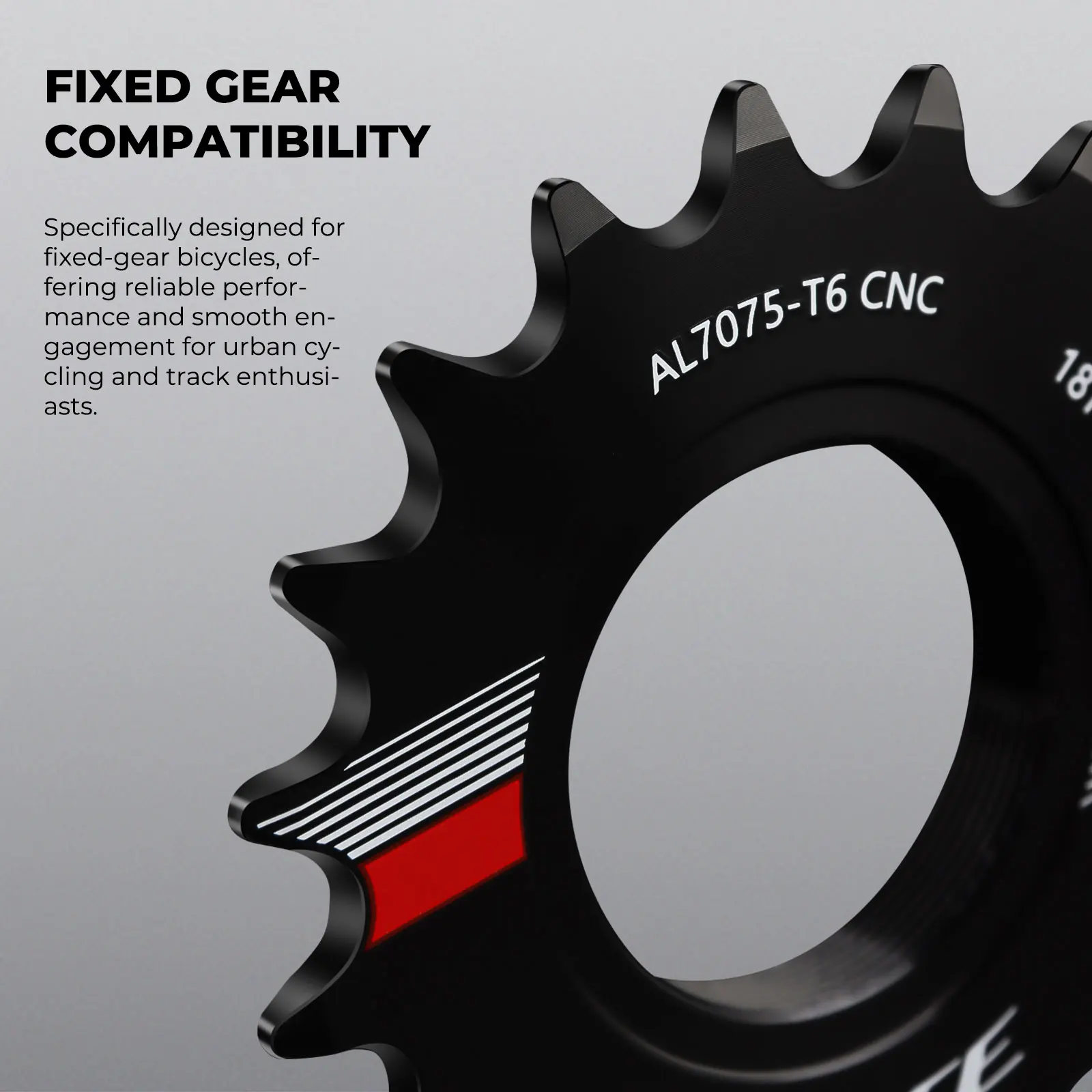SKEACE bicicleta de piñón fijo 13T 14T 15T 16T 17T 18T ciclismo Cog Fixie Track BIKE volante de inercia de marcha única aleación de aluminio 7075
